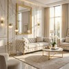 SORRENTO 2S dvivietė kreminės spalvos aksominė sofa, modernaus žavesio