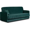 Mebel Elite Išskleidžiama sofa PORTO, 114 × 186 cm miegamoji vieta, žalia
