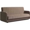 Mebel Elite Išskleidžiama sofa PORTO su patalynės dėže, 198 cm, smėlinė