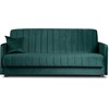 Mebel Elite Išskleidžiama sofa PORTO, 114 × 186 cm miegamoji vieta, žalia