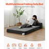 VEVOR Sulankstoma sofa-lova su pagalvėmis tamsiai pilka