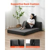 VEVOR Sulankstoma sofa-lova su pagalvėmis tamsiai pilka