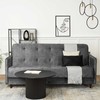 Mebel Elite Sofa-lova TIVOLI su patalynės dėže, 198 cm, pilka