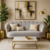 ZENDAYA dvivietė pilka „Shell Glamour“ sofa svetainei