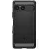 Sony Xperia 10 VII dėklas matinis juodas su smūgių absorbcija Spigen