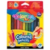 Spalvoti pieštukai, tribriauniai, stori JUMBO COLORINO, 10 spalvų