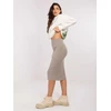 Spódnica-D93020M50243A2-ciemny bezowy