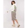 Spódnica-D93020M50243A2-ciemny bezowy