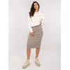 Spódnica-D93020M50243A2-ciemny bezowy