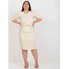 Spódnica-LK-SD-506697.95-smėlio spalvos