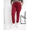 Sportinės kelnės moterims plus size bordo spalvos