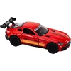 Lean Toys 1:32 Raudonas Sportinis Automobilio Modelis su Spoileriu