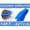 Spyruoklių apsaugos danga batutui SkyRamiz 427 cm/14FT, mėlyna