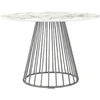 Stalas GLAM MARBLE, chromo/baltos sp.