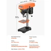 VEVOR 203,2mm stalo gręžimo presas, 500W motoras