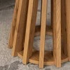 HARPER kavos staliukas, 60 cm, ąžuolo spalvos, modernus lofto stiliaus