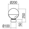 Stalo šviestuvas BERRY, E27, chromo/dūmų sp., 01-2281