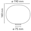 Stalo šviestuvas GLO-BALL BASIC ZERO DIMMER, E14, baltas