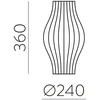 Stalo šviestuvas MIRTA, E27, terakotos sp., S30540TJ