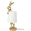 Stalo šviestuvas RABBIT, E14, aukso/baltos sp.