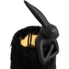 Stalo šviestuvas RABBIT FUR, 50cm, E14, aukso/juodos sp.