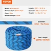 VEVOR Mėlyna 12.7mm 60.9m laipiojimo virvė