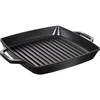 STAUB kvadratinė ketaus grilio keptuvė su dviem rankenomis 40511-683-0 - juoda, 28 cm