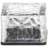 Stiklinė saulės lempa – kubas 7 × 7 × 5 cm, šaltai balta LED