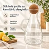 Stiklinis ąsotis su kamštiniu dangteliu 1600 ml
