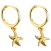 Stilingi auskarai Coral Gold