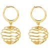 Stilingi auskarai Globe Gold