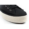 Stilingi ir patogūs moteriški Converse Chuck Taylor sportiniai bateliai-espadrilės, juodi