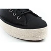 Stilingi ir patogūs moteriški Converse Chuck Taylor sportiniai bateliai-espadrilės, juodi