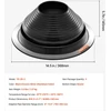 VEVOR 2 vnt. metalinės stogo vamzdžių apsaugos 150-280 mm