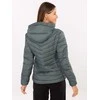 Striukė moteriška tamsiai žalia pūkinė OUTDOOR STYLE
