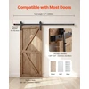 VEVOR 6.6ft stumdomų durų furnitūra juoda