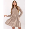 Sukienka-D10040Z30289-ciemny bezowy