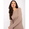 Sukienka-RV-SK-A1049.99-ciemny bezowy