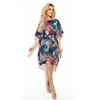 Suknelė Blue Mėlyna Navy mėlynas butterfly dress with belt Numoco