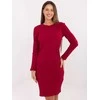 Suknelė bordo Makadamia – elegancijai ir šilumai vėsesnėmis dienomis.