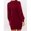 Suknelė bordo Makadamia – elegancijai ir jaukumui šaltuoju sezonu.