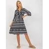 Suknelė-D73771M30214A1EN-juoda ir balta