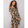 Suknelė-DHJ-SK-15015-2.73P-juoda-smėlio spalvos