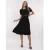 Suknelė juoda elegantiška ilgarankovė