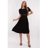 Suknelė juoda elegantiška ilgarankovė