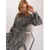 Suknelė-LK-SK-509107.00X-pilka-juoda