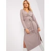 Suknelė-LK-SK-509456.99-tamsiai smėlio spalvos