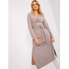 Suknelė-LK-SK-509456.99-tamsiai smėlio spalvos