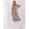 Suknelė-LK-SK-509456.99-tamsiai smėlio spalvos