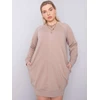 Suknelė-RV-SK-6296.99-tamsiai smėlio spalvos